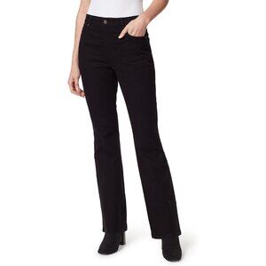 Women's High Rise Boot Cut Jeans Stretch Denim Zipper Pockets Comfortable